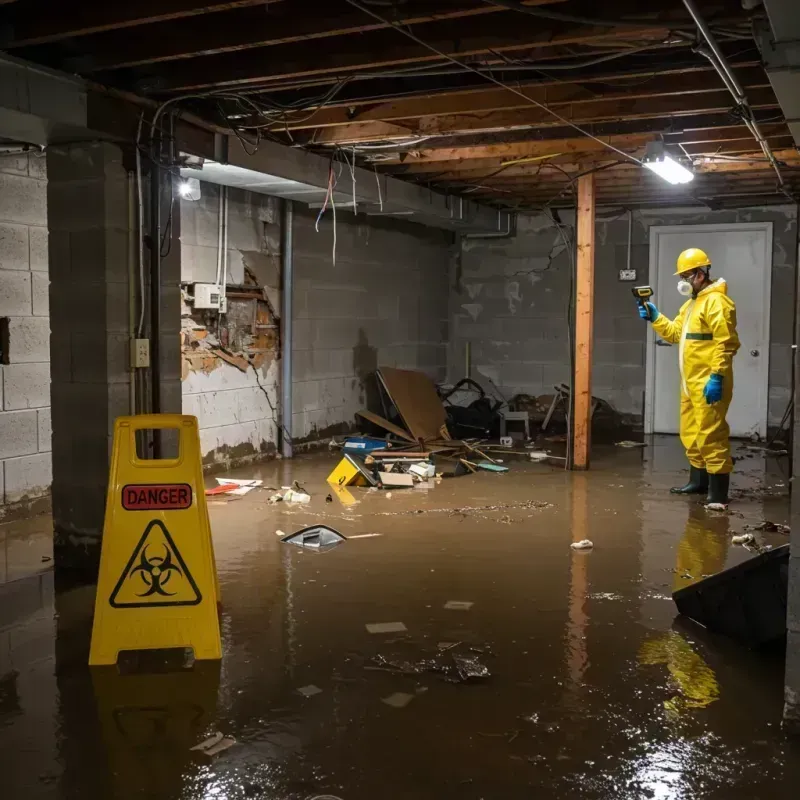 Flooded Basement Electrical Hazard in Ferdinand, IN Property